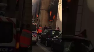 Incendie rue Comte Bacciochi Ajaccio