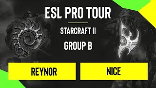 SC2 - Reynor vs. Nice - DreamHack SC2 Masters: Fall - Group B - Season Finals