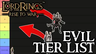 Lotr: Rise to War - Evil Commander Tier List (Update)