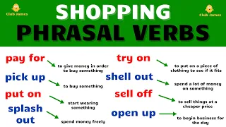 Shopping Phrasal Verbs in English