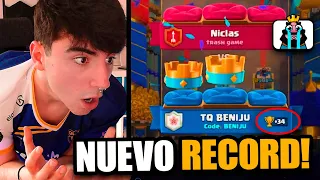 CONSEGUÍ SUPERAR MI RÉCORD DE COPAS EN CLASH ROYALE😈 *NO ME LO CREO*