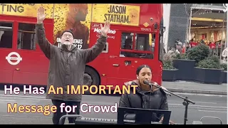 Man Interrupts Performance with an Important Message