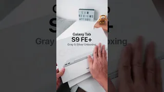 Samsung Galaxy Tab S9 FE in Gray & Silver #samsung #galaxytabs9fe #galaxytabs9feplus #unboxing