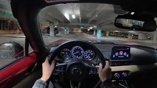 2019 Mazda MX-5 Miata GT-S - POV Night Drive (Binaural Audio)