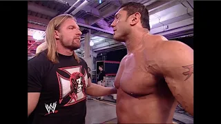 Raw Nov 22, 2004 - Triple H and Batista confrontation segments - Part 1/3