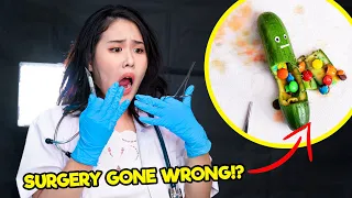 I did SURGERY on a CUCUMBER  - Time of the Month #15 | MiniMoochi