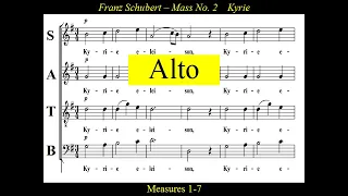 Schubert - D167 - Mass No2 in G   1.Kyrie - Alto