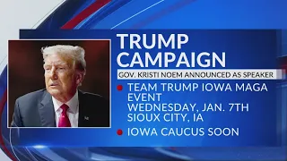 Noem to speak at Iowa MAGA event next week