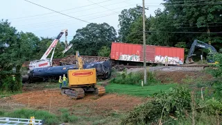 Clean-up of the NS 11Z Derailment in Rileyville, VA on the H-line - 8/24/2020