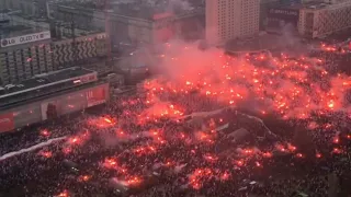 Marsz Niepodległości 2018 11 listopada - Hymn zaśpiewany przez 200 tysięcy osób