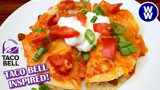 Skinny Mexican Pizza- Taco Bell Inspired🌮WW Friendly /Weight Watchers Recipe| With Calories & Macros