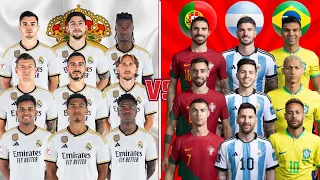 2024 Real Madrid 🆚 Portugal & Argentina & Brazil (Bellingham, Vini, Kroos, Ronaldo, Messi, Neymar)