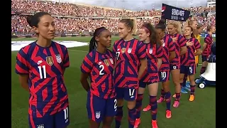 U.S. Women’s National Soccer Team turns their back on 98 year old WW2 Vet playing National Anthem