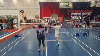 Badminton Match in Danube Sports world 🏸Maurice And Ammad vs Rauf And Meiki #badminton #badminton