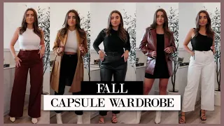 FALL CAPSULE WARDROBE 🍁 34 outfits from 20 items! | morgan yates 2021