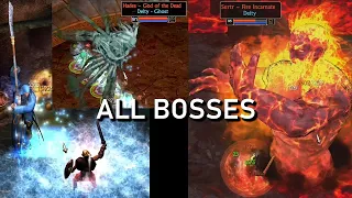 Titan Quest UNIVERSE: All Acts' Main Bosses ALL FIGHTS!