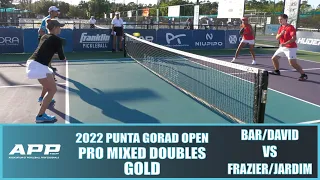 2022 APP Punta Gorda Pickleball Open Pro Mixed Doubles Gold: Bar/David VS Frazier/Jardim