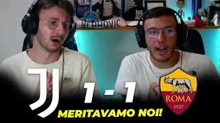 MERITAVAMO NOI! DISTRUTTI... Juventus 1-1 Roma | Live Reaction