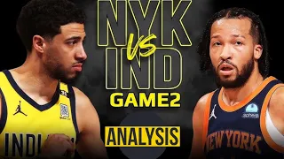 New York Knicks vs Indiana Pacers Game 2 Full Analysis | 2024 | ECSF