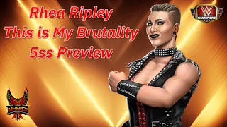 Rhea Ripley "This is my Brutality" 5ss Preview