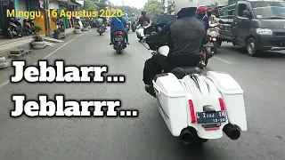 🔥 Harley terjebak macet auto emosi, langsung GEBER