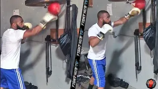 GARY RUSSELL JR SHOWS OFF AMAZING HAND EYE COORDINATION TRAINING FOR POTENTIAL DEVIN HNAYE FIGHT