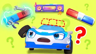 Police Car Lost His Siren🚨| Police Cartoon | Monster Truck | Kids Songs | BabyBus - Cars World