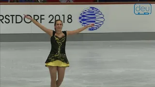 Katherine NOBLE. Oberstdorf 2018. Silver Ladies I -Free Skating. 14 place