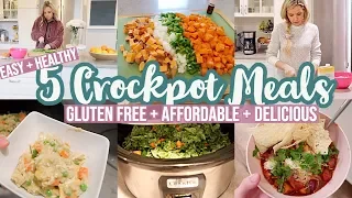 5 EASY + HEALTHY CROCKPOT MEALS // COOK WITH ME 2020 // TIFFANI BEASTON HOMEMAKING MOTIVATION