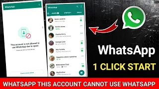 This account cannot use whatsapp || whatsapp this account cannot use whatsapp