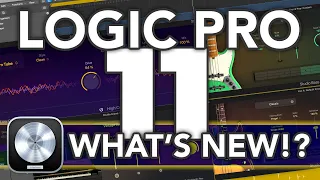 LOGIC PRO 11 // What's New in Logic 11? (Stem Splitter, AI Players, Chord Track, ChromaGlow & MORE!)