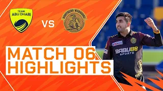 2023 Abu Dhabi T10, Match 6 Highlights: Team Abu Dhabi vs Northern Warriors | Season 7