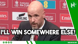 I'LL WIN TROPHIES SOMEWHERE ELSE! | Ten Hag EMPHATIC on Man United future after FA Cup triumph 😳