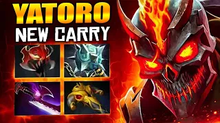 Yatoro New Carry - Shadow Fiend Full Physical 100% Counter pick Anti mage Build Dota 2