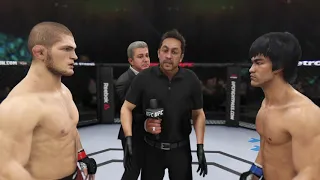 Khabib vs. Bruce Lee (EA Sports UFC 3) - CPU vs. CPU