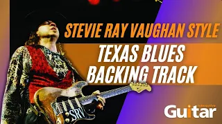 Stevie Ray Vaughan Style | Texas Blues Guitar Backing Track in E | SRV