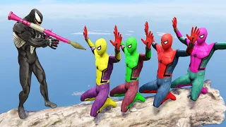 GTA 5 Epic Ragdolls | Spider-Man Frees Minions with Lazer Jumps/Funny moments ep.86