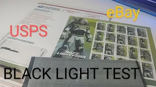 Blacklight Buzz Lightyear 2022 Stamps USPS vs. eBay Seller (unknown)