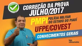 PMPI - Correção da Prova - Conhecimentos Gerais - Helder Coelho