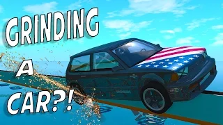 GRINDING A CAR?! -  BeamNG Carkour 2 Map PART 2 ( Crashes and Funny Moments)