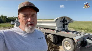 Hauling Dirt & Gravel with a Side Dump in Mandan North Dakota