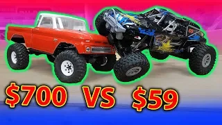 Cheap VS Expensive Radio Controlled RC Rock Crawler Car - Traxxas TRX-4 vs WLToys