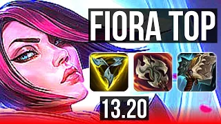 FIORA vs ILLAOI (TOP) | 8 solo kills, 800+ games, 900K mastery, Dominating | BR Master | 13.20