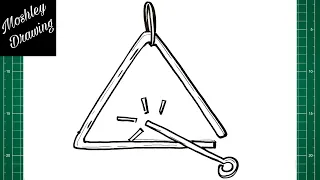 How to Draw a Triangle Musical Instrument