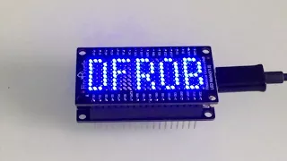 FireBeetle led Matrix scroll example