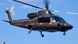 Sikorsky S-76B | Landing and Takeoff at East 34th Street Heliport New York #video #helicopter