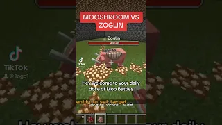 Can a MOOSHROOM 🐮DEFEAT a ZOGLIN? | MOB BATTLE #minecraft #mobbattle #minecraftshorts #shorts