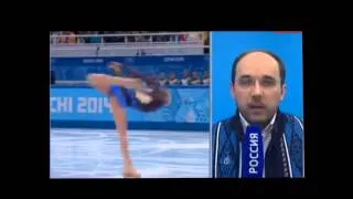 Юля Липницкая,падение на льду олимпиада сочи 2014