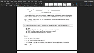 ESL - 642 Writing Project # 3