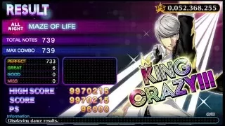 Maze Of Life (ALL NIGHT) King Crazy | Persona 4 Dancing All Night~